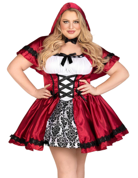 Costume Chaperon rouge gothique femme avec robe et cape