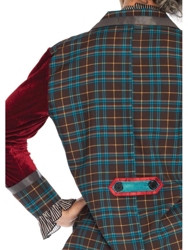 Déguisement Chapelier Fou homme multicolore avec haut-de-forme