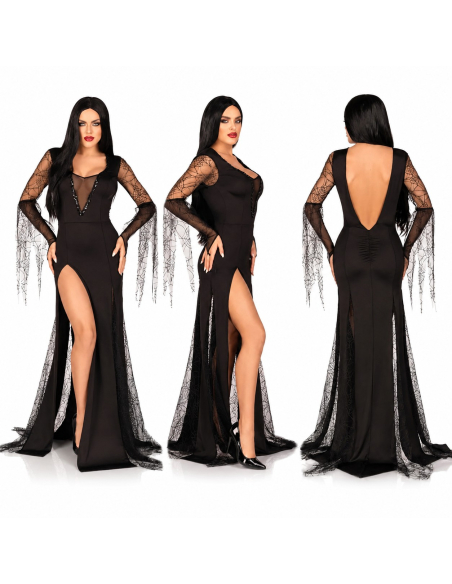 Robe gothique noire femme sexy