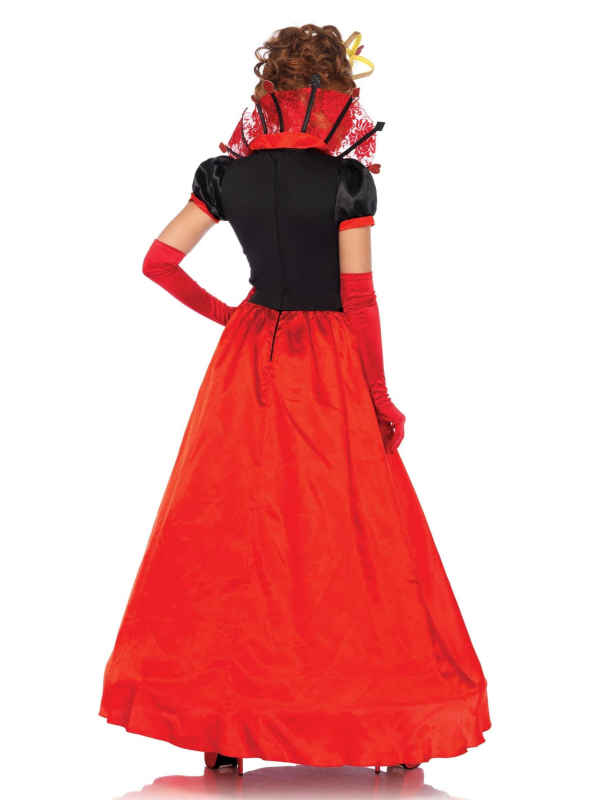 Déguisement Reine de Cœur femme Deluxe avec couronne