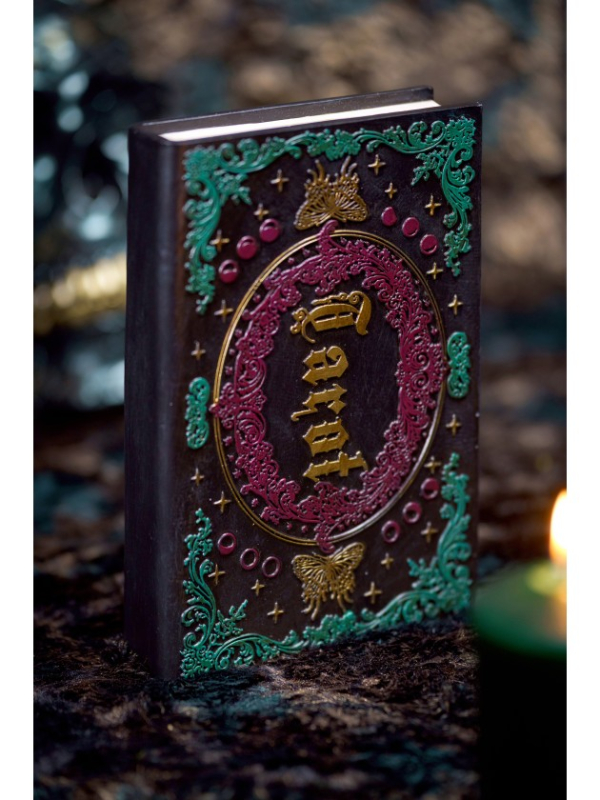 Grimoire décoratif Tarot en résine – 19 cm