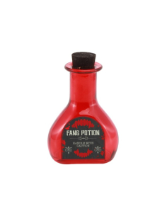 Flacon Fang Potion rouge en verre en forme de cœur 2