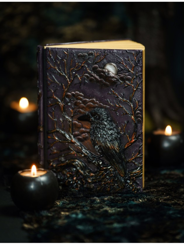Carnet de notes corbeau gothique