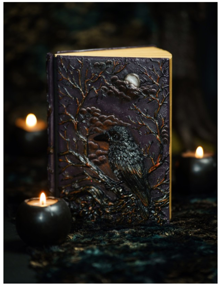 Carnet de notes corbeau gothique