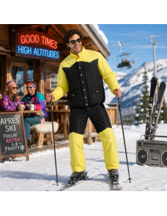 Déguisement Bernard Morin – Les Bronzés font du ski – Jaune et noir 2