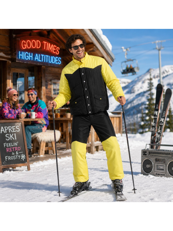 Déguisement Bernard Morin – Les Bronzés font du ski – Jaune et noir