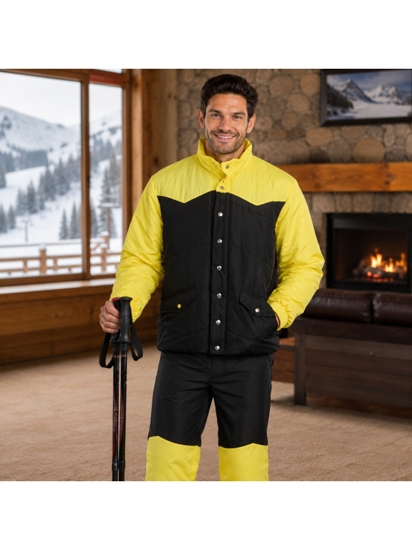 Déguisement Bernard Morin – Les Bronzés font du ski – Jaune et noir