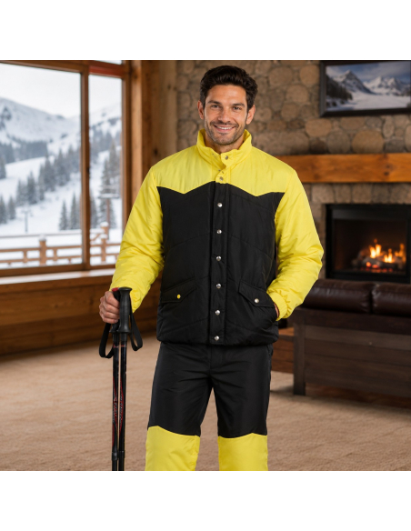Déguisement Bernard Morin – Les Bronzés font du ski – Jaune et noir
