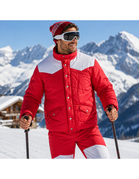 Déguisement Jérôme – Les Bronzés font du ski – Rouge et blanc