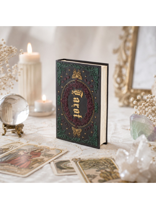 Grimoire décoratif Tarot en résine – 19 cm