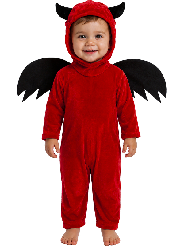 Déguisement petit diable rouge et noir pour tout-petit