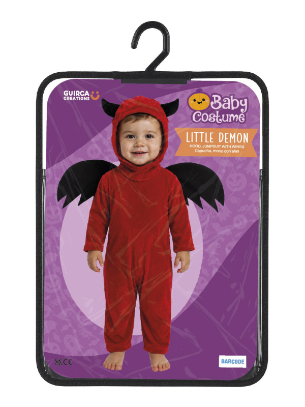 Déguisement petit diable rouge et noir pour tout-petit