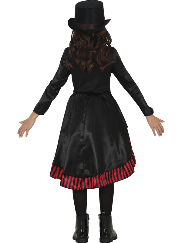 Robe gothique fille noire et rouge
