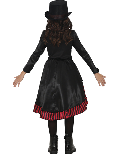 Robe gothique fille noire et rouge
