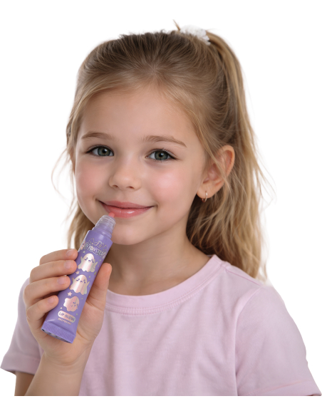 Trois tubes de gloss Lil Monsters aux motifs de monstres