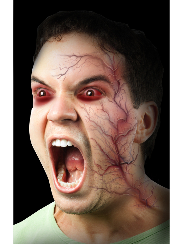 Planche de tatouage veines rouges adhésif