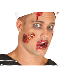 Cicatrices vers en latex avec colle pour maquillage Halloween 2