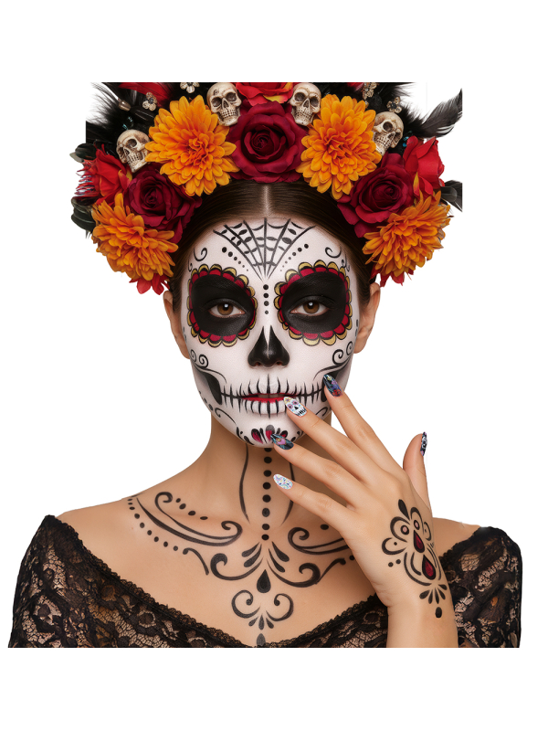 Lot de 12 faux ongles Catrina multicolores