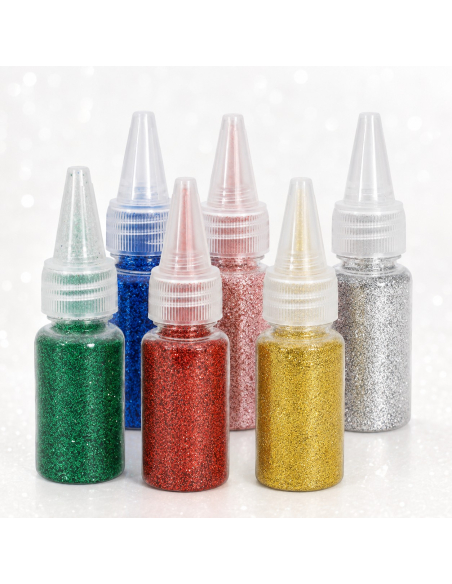 Paillettes biodégradables 10 g – Vert, bleu, rouge, rose, or ou argent
