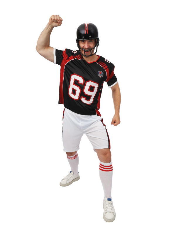Déguisement footballeur américain adulte – T-shirt et short
