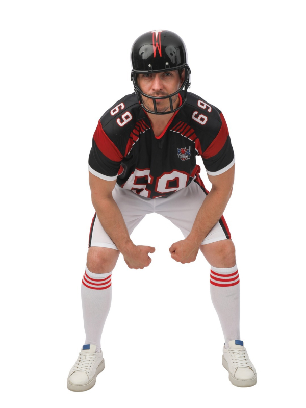 Déguisement footballeur américain adulte – T-shirt et short
