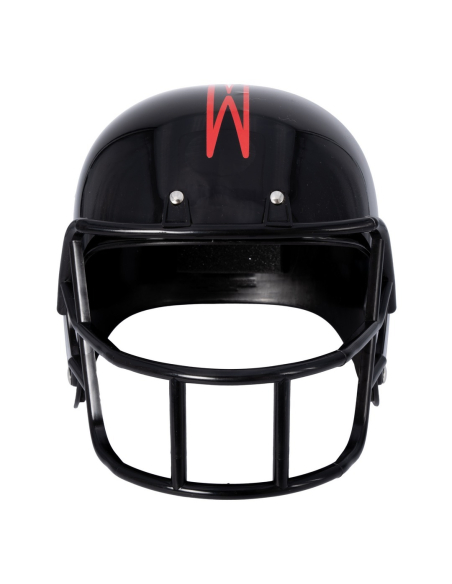 Casque football américain noir adulte – Accessoire déguisement