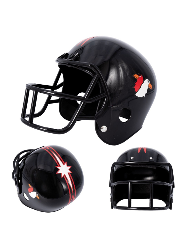 Casque football américain noir adulte – Accessoire déguisement