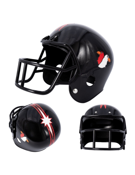 Casque football américain noir adulte – Accessoire déguisement