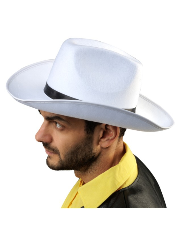 Chapeau Lucky Luke officiel blanc adulte