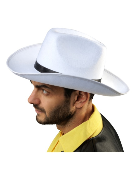 Chapeau Lucky Luke officiel blanc adulte