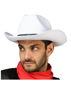 Chapeau Lucky Luke officiel blanc adulte