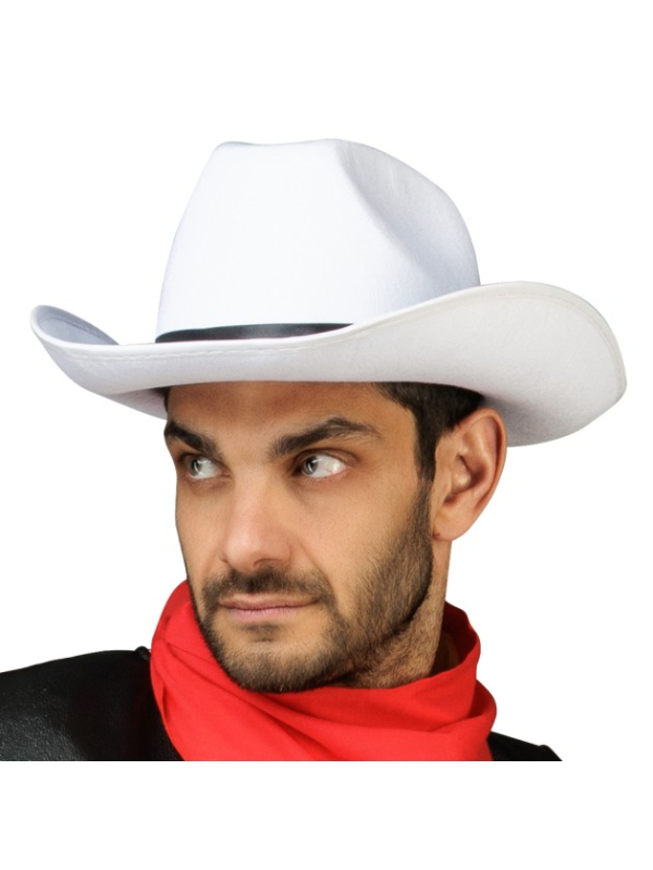 Chapeau Lucky Luke officiel blanc adulte