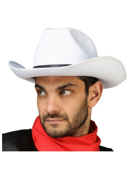 Chapeau Lucky Luke officiel blanc adulte
