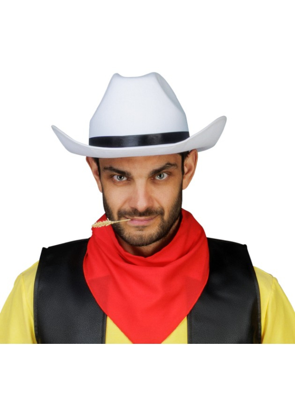 Chapeau Lucky Luke officiel blanc adulte