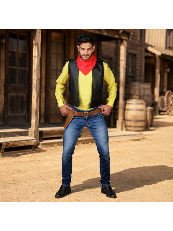 Déguisement Lucky Luke officiel homme – 4 pièces