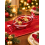 Coupelle bonbon de Noël en verre rouge transparent – 19,5 cm