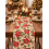 Chemin de table de Noël poinsettias rouges – 28 cm × 3 m