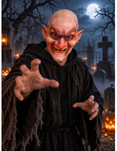 Masque de sorcier effrayant en mousse Halloween 2