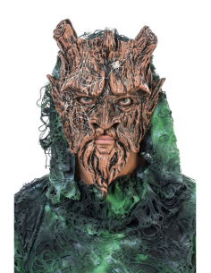 Masque sorcier de la forêt en mousse – effet écorce 2