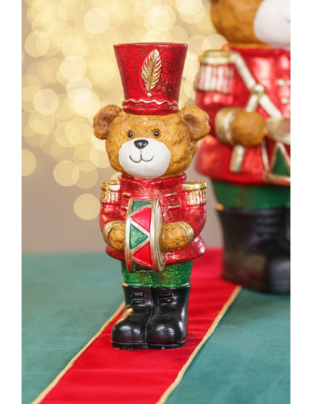 Ruban de Noël rouge effet velours et bords dorés – 12 cm x 5 m