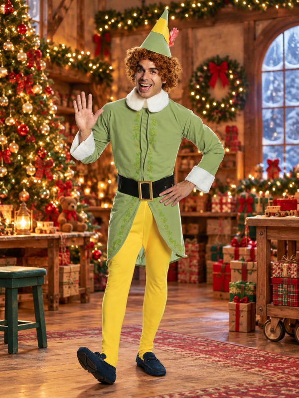 Déguisement officiel Buddy l’Elfe homme – Costume Elf Noël