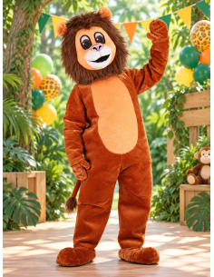 Mascotte de lion adulte complète pour animation et événement