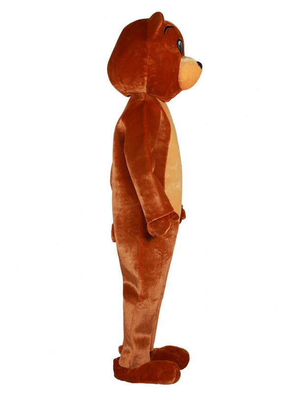 Mascotte ours marron adulte complète pour animation