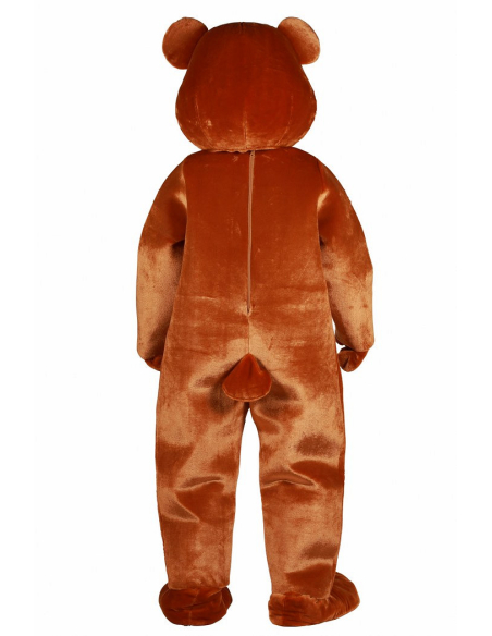 Mascotte ours marron adulte complète pour animation