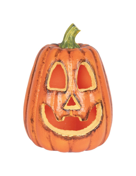 Citrouille Halloween lumineuse 26 cm – Jack-o'-lantern orange