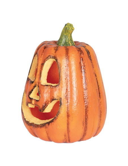 Citrouille Halloween lumineuse 26 cm – Jack-o'-lantern orange