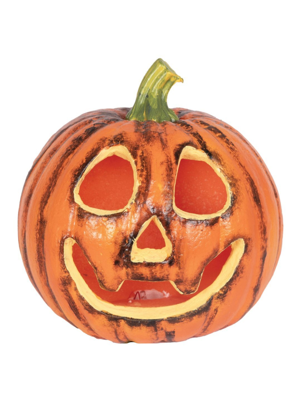 Citrouille Halloween lumineuse ronde 22 cm – Jack-o’-lantern orange