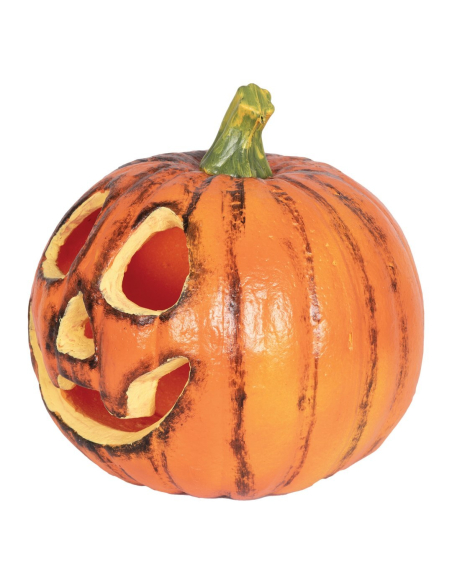 Citrouille Halloween lumineuse ronde 22 cm – Jack-o’-lantern orange
