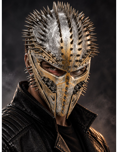 Masque guerrier futuriste clouté adulte – Style post-apocalyptique