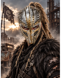 Masque guerrier futuriste clouté adulte – Style post-apocalyptique